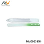 Crystal Glass Nail File With Color Printed In Pvc Bag