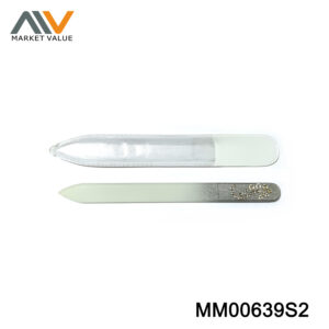 Crystal Glass Nail File With Diamond In Pvc Bag