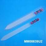 Crystal Glass Nail File With Printing In Pvc Bag