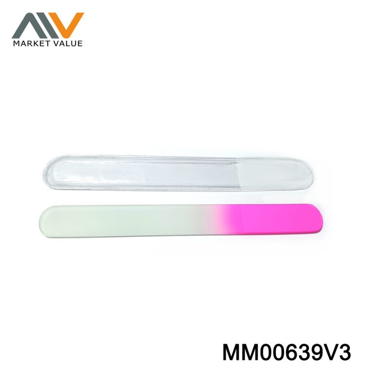 Crystal Glass Nail File With Single Color In Pvc Bag