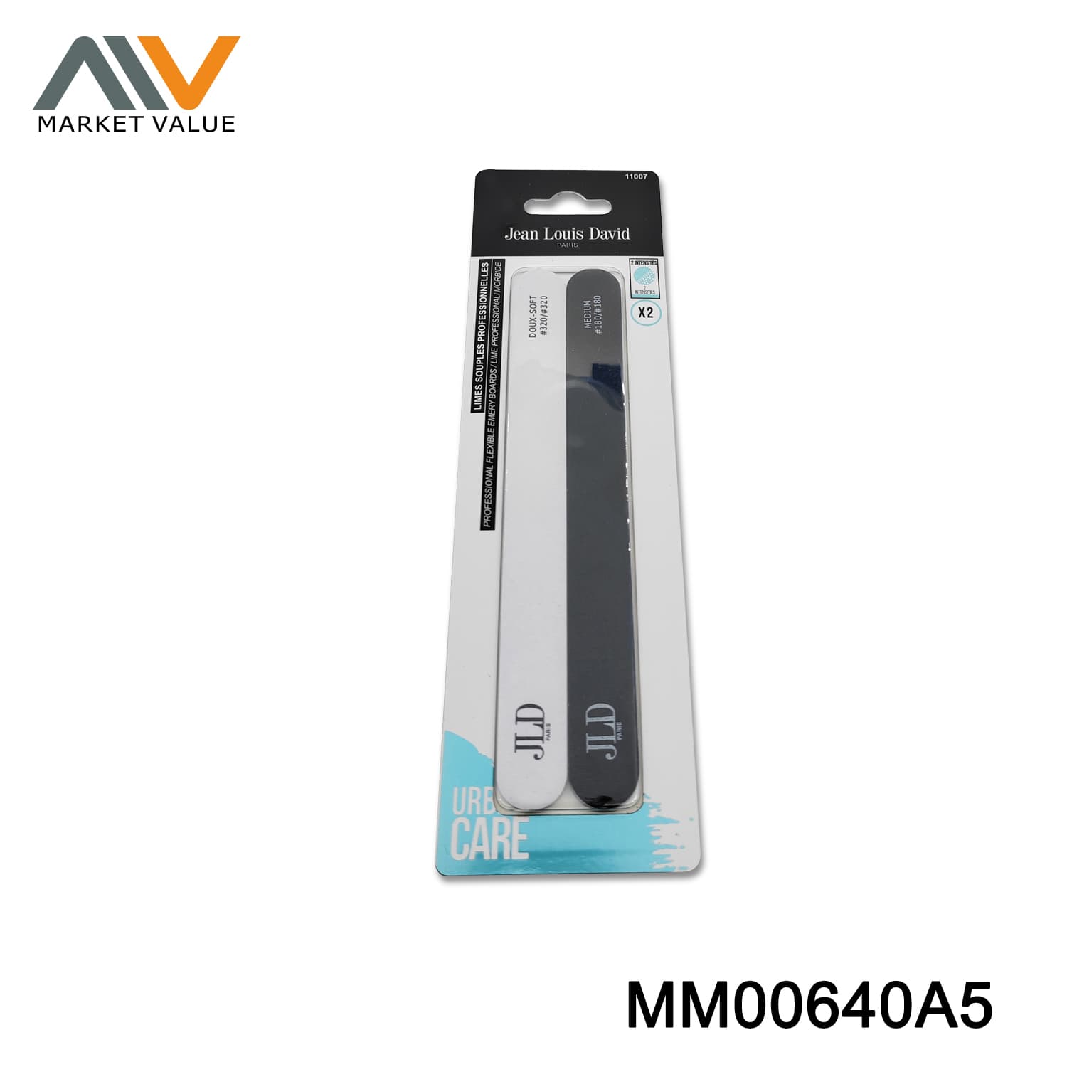MM00640A5 Set Of 2Pcs Double Sides Nail File In Sandwich Card