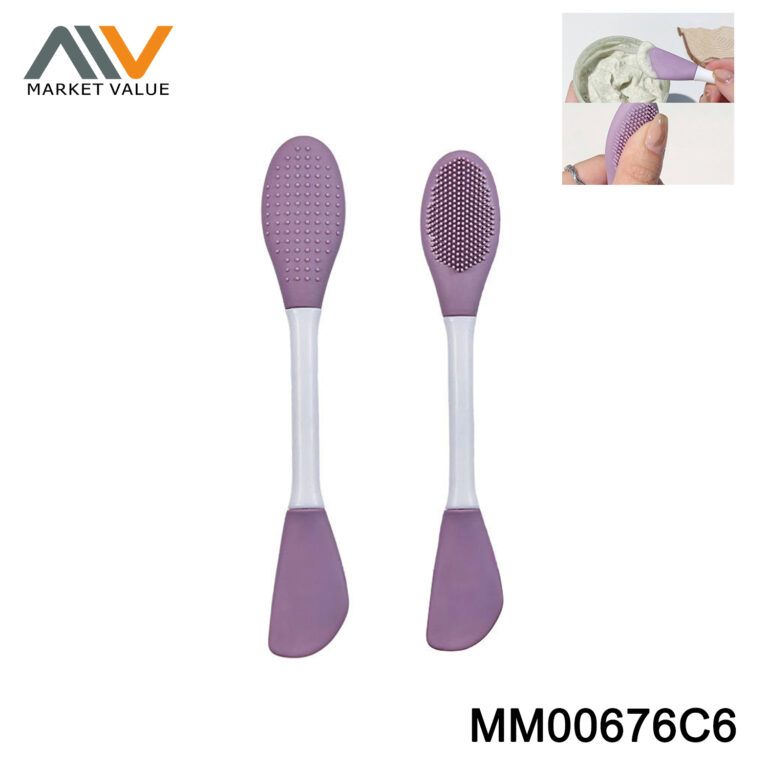 Silicone Face Cream Spatula and Cleaning Brush TC