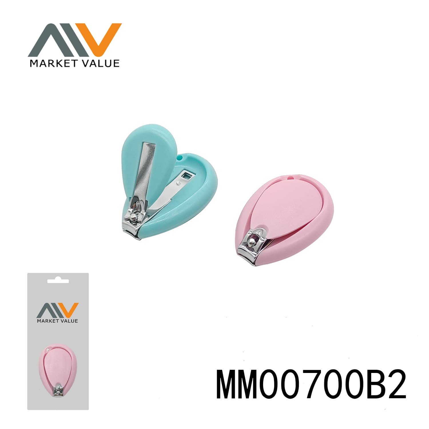 MM00700B2 Carbon Steel Baby Nail Clipper With Plastic Handle