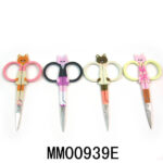 Beauty Scissors With Girl Bear Design Drape Coating Handle