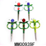 Beauty Scissors With Flower Design Drape Coating Handle
