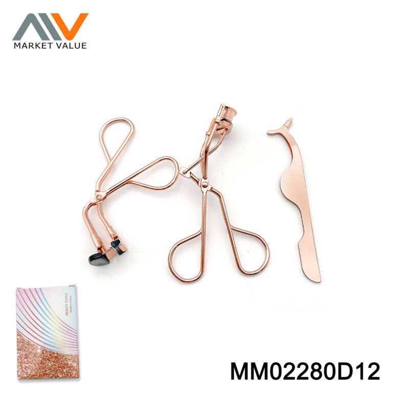 3PCS Eyelash Tweezers Tools in Velvet Bag+Color Box