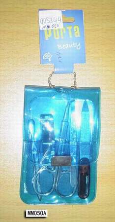 MM050A N-5-1A 5Pcs Manicure Set In Pvc Bag