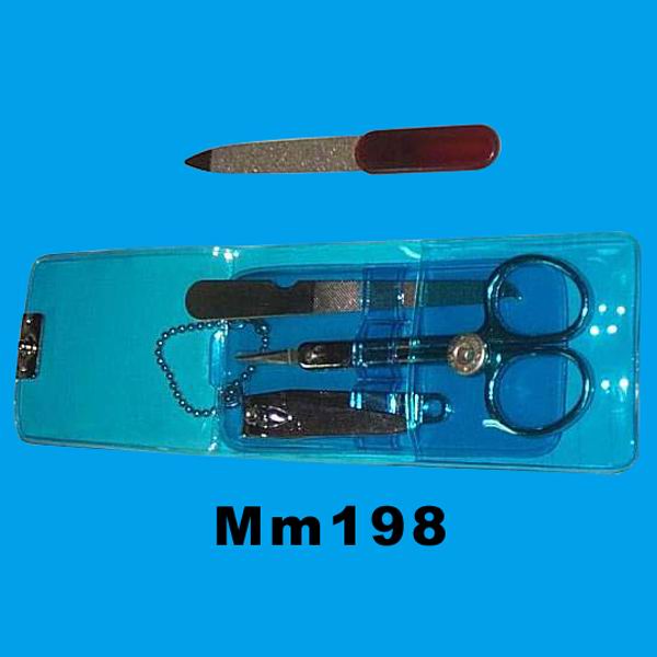 MM198 4Pcs Manicure Set In Pvc Bag