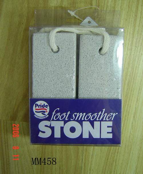 MM458G 2Pcs Stone Foot Smoother Pvc Box