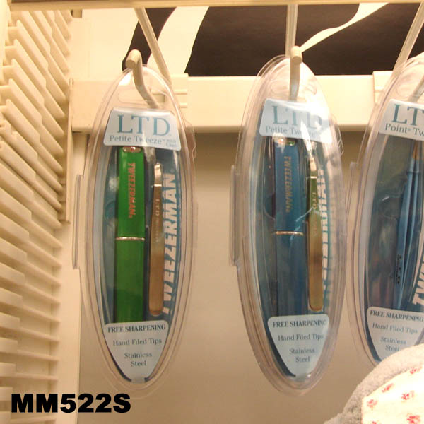 S.S. Eyebrow  Tweezer W/Container D/B