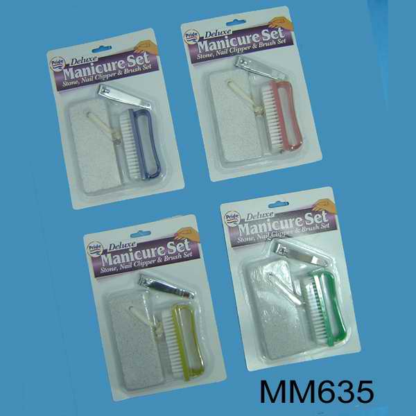 MM635 Manicure Set Of 3Pc