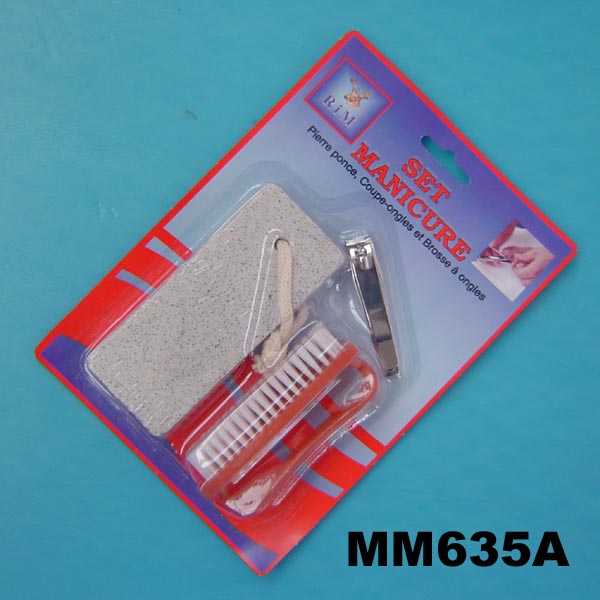 MM635A 3Pcs Manicure Set(Foot File