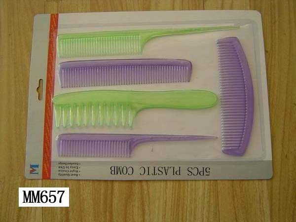 MM657 5Pcs Plastic Comb B/C