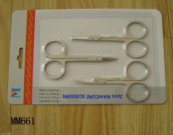 MM661 3Pcs Beauty Scissors B/C
