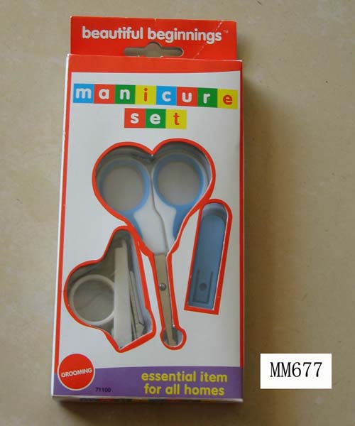 3Pcs Manicure Set In Color Box
