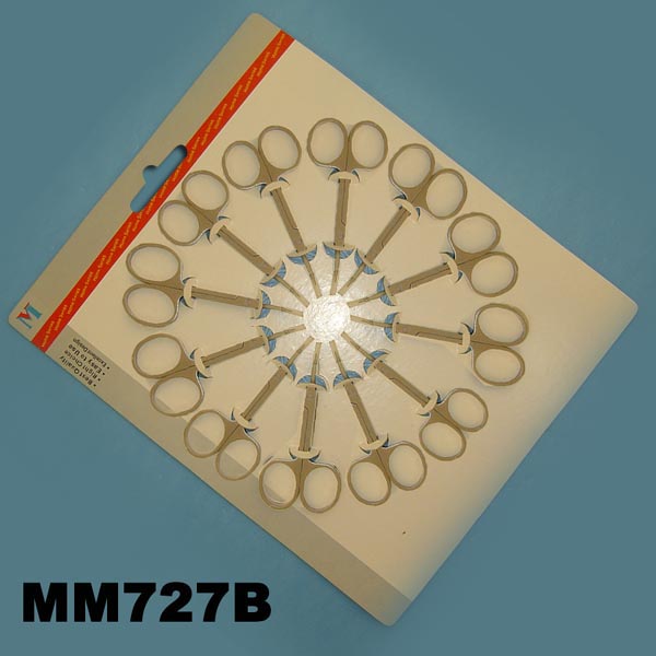 MM727B 12Pcs Cosmetic Scissors