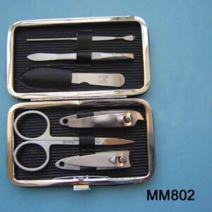 6Pcs  Stainless Steel Manicure Set In Colour Box