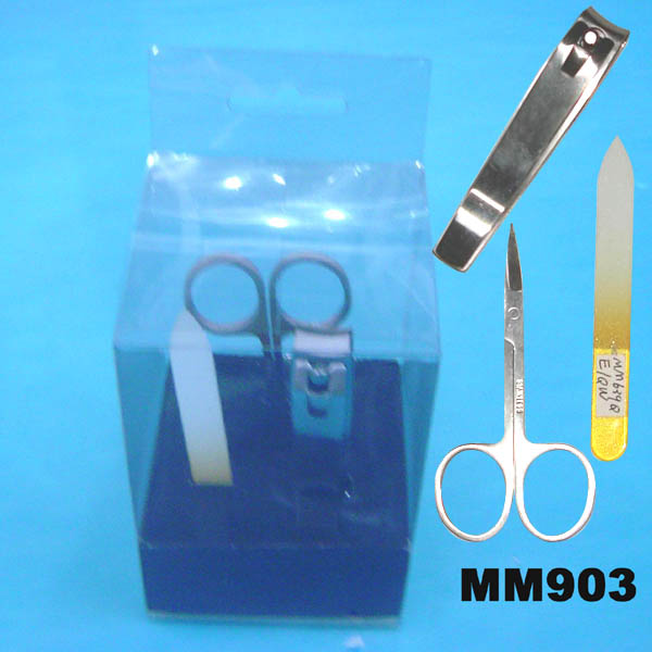 3Pcs Manicure Set In Pvc Box