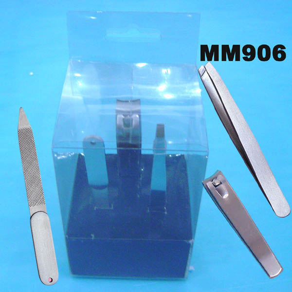 MM906 3Pcs Manicure Set In Pvc Box