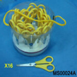 16Pcs Student Rule Scissors Pvc