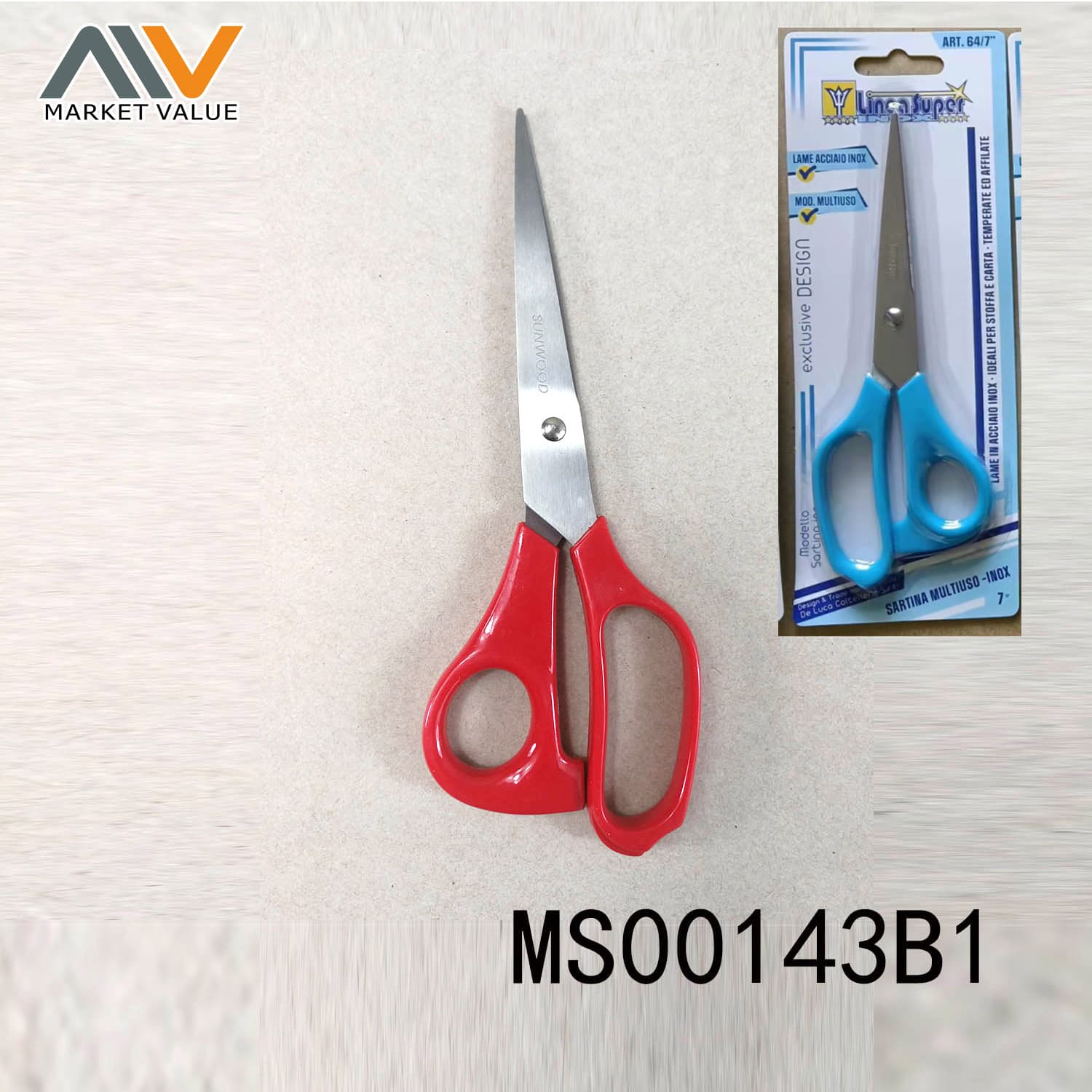 MS00143B1 7" S/S Scissors Abs D/B