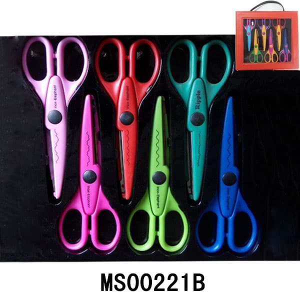 MS00221B 6Pcs 6.5"Crafts Scissors In Window Box