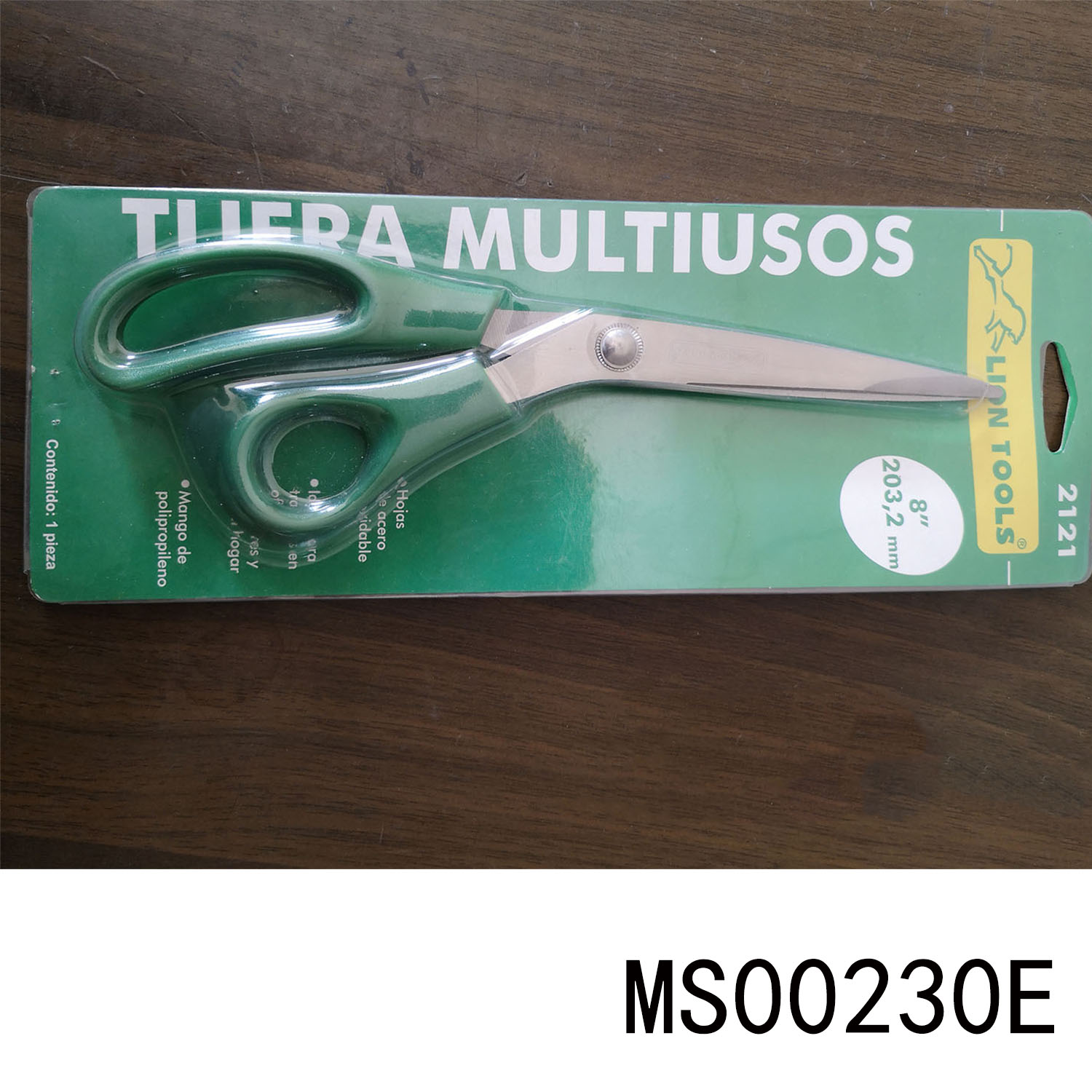 MS00230E 8"(203.2Mm)Plastic Handle S.S.Scissor