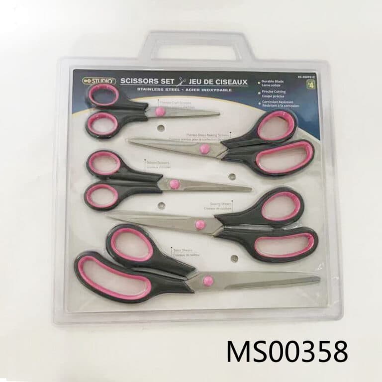 5Pcs Ss Scissors Soft Grip D/B
