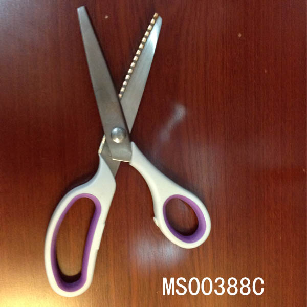 MS00388C 9" S/S Scissors B/C(S/S Dressmaker With Teeth)
