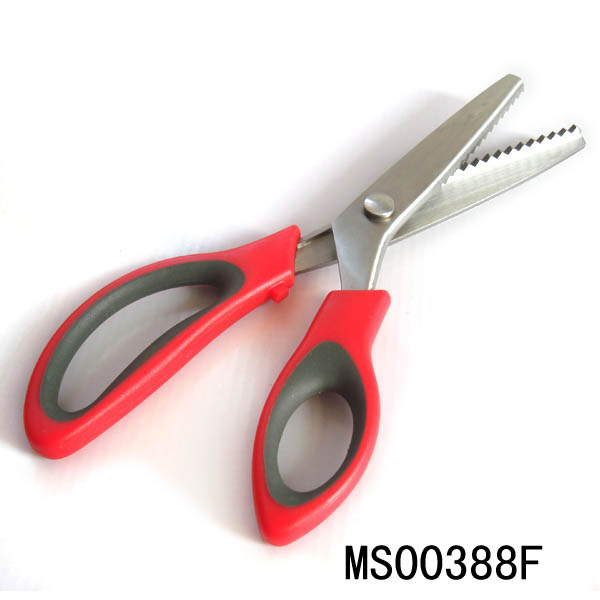 MS00388F 9" S/S Scissors B/C(S/S Dressmaker With Teeth)