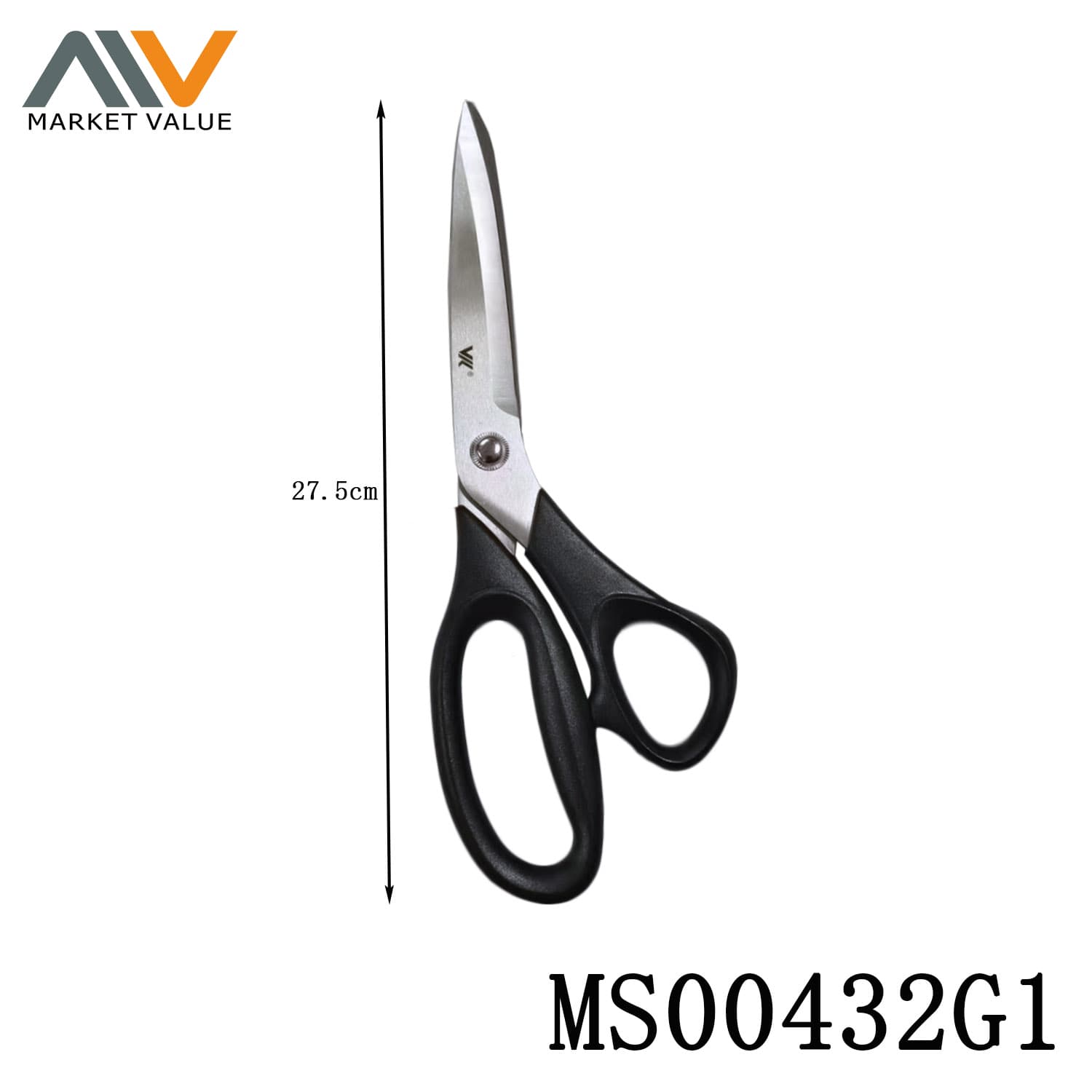 MS00432G1 11" Ss Leather Shears With Pp Handle