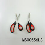 8.5"Black And Red Plastic Silicone Handle S.S Scissor