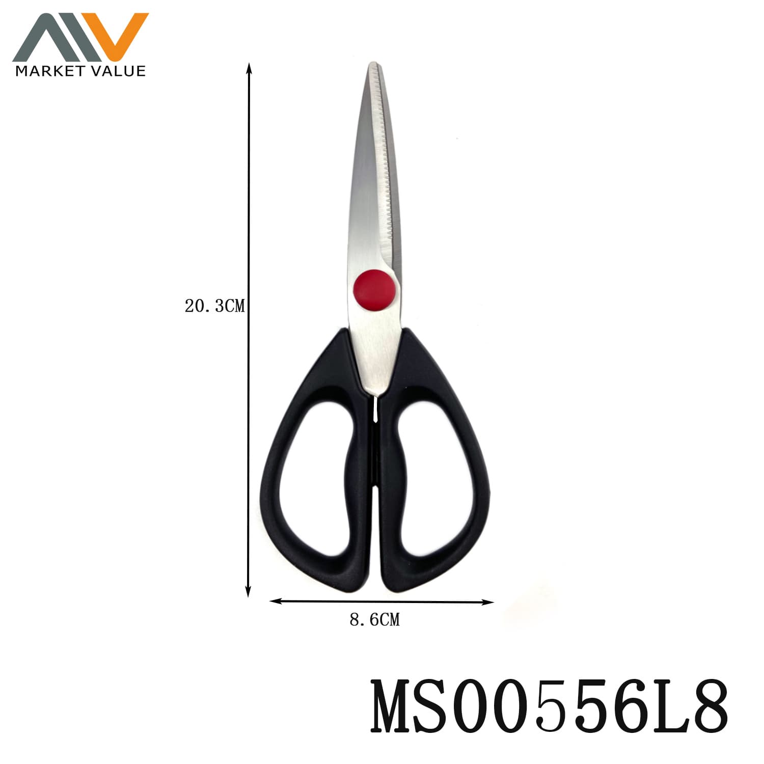 MS00556L8 8"Stainless Steel Scissors