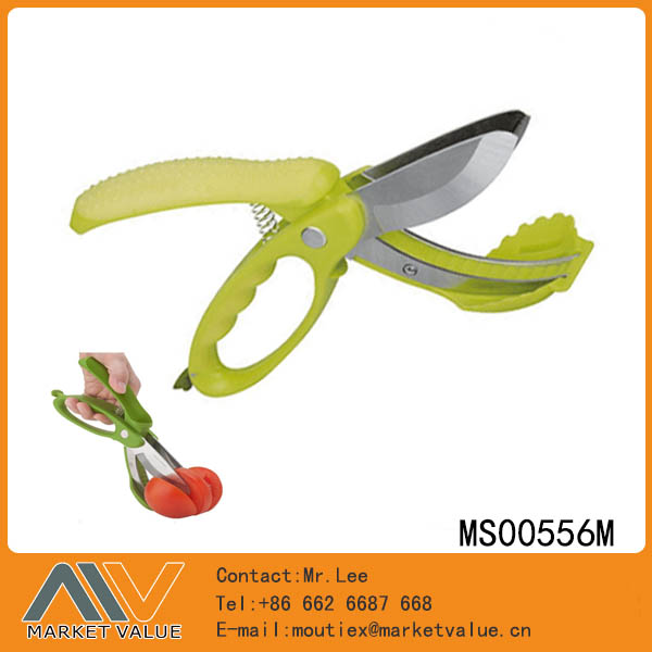 8.5" Salad/Kitchen Scissors With Tpr Handle In Color Box