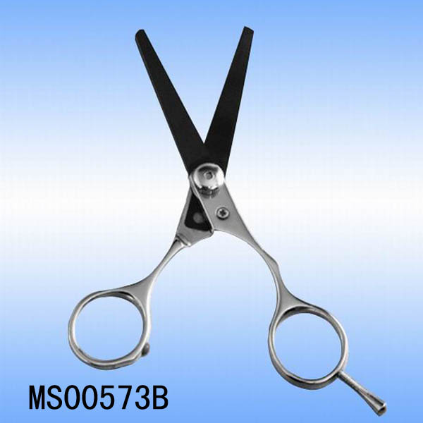 MS00573B Black Ceramic Scissors Steel Handle In Window Box