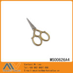 3.7" Die-Casting Chrome Plated Golden Scissors