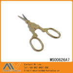 5.5" Die-Casting Chrome Plated Golden Scissors