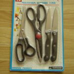 2Pcs Paring Knife + 2Pcs Scissors B/C