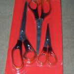 3Pcs Scissors Transprent Handle B/C