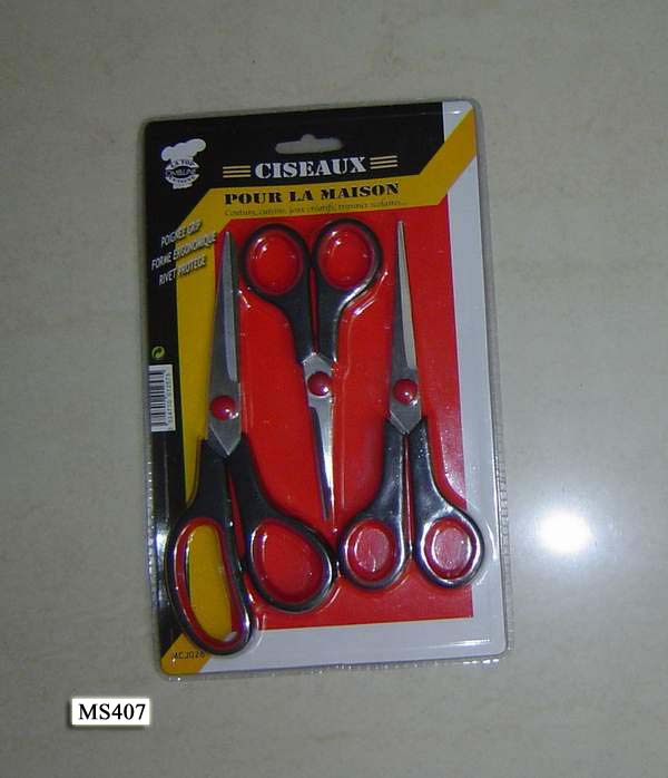 MS407 3Pcs Scissors Soft Grip Db