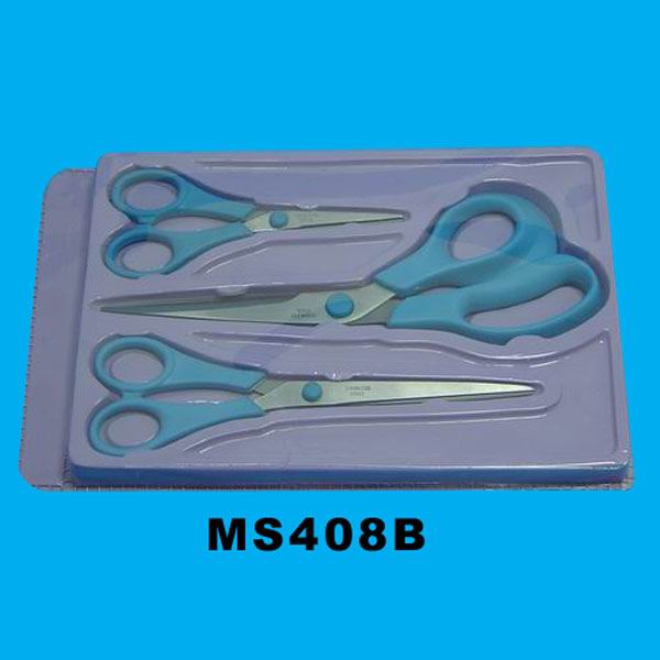 MS408B 3Pcs Scissors Sets With Tray D/B