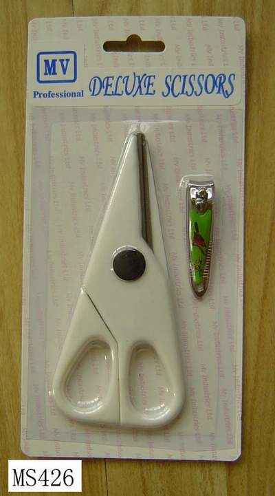 MS426 Student Scissors W Nail Clipper