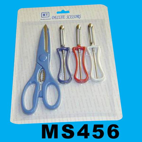MS456 9100 Scissors & 3Pcs Peeler B/C