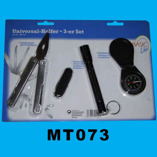 MT073 12 Function Pliers +Multiduty Knife +Flashlight +Compass