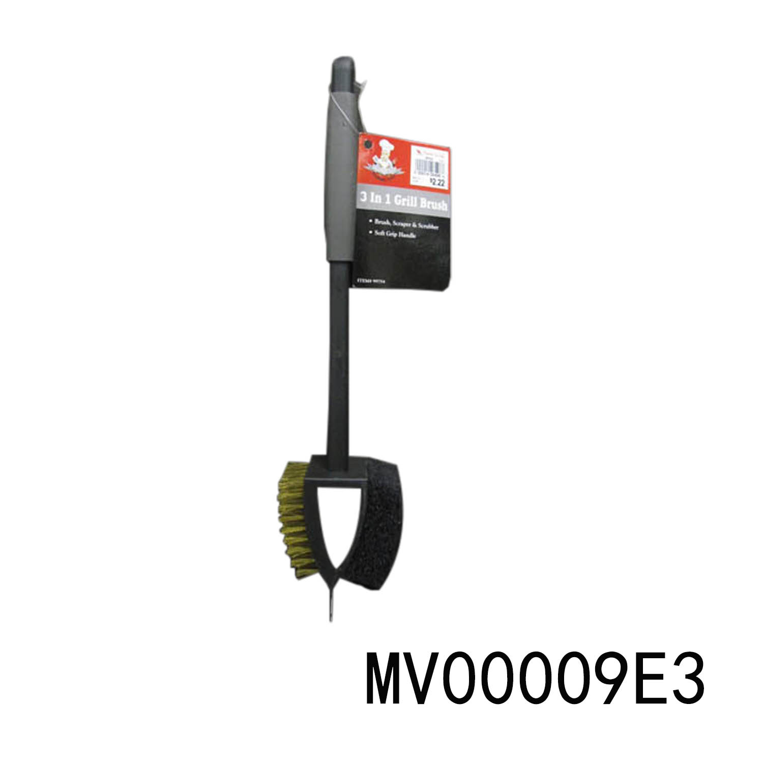MV00009E3 15" Bbq Brush Plastic Handle