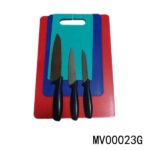 S/S Knife Set+Plastic Cutting Board