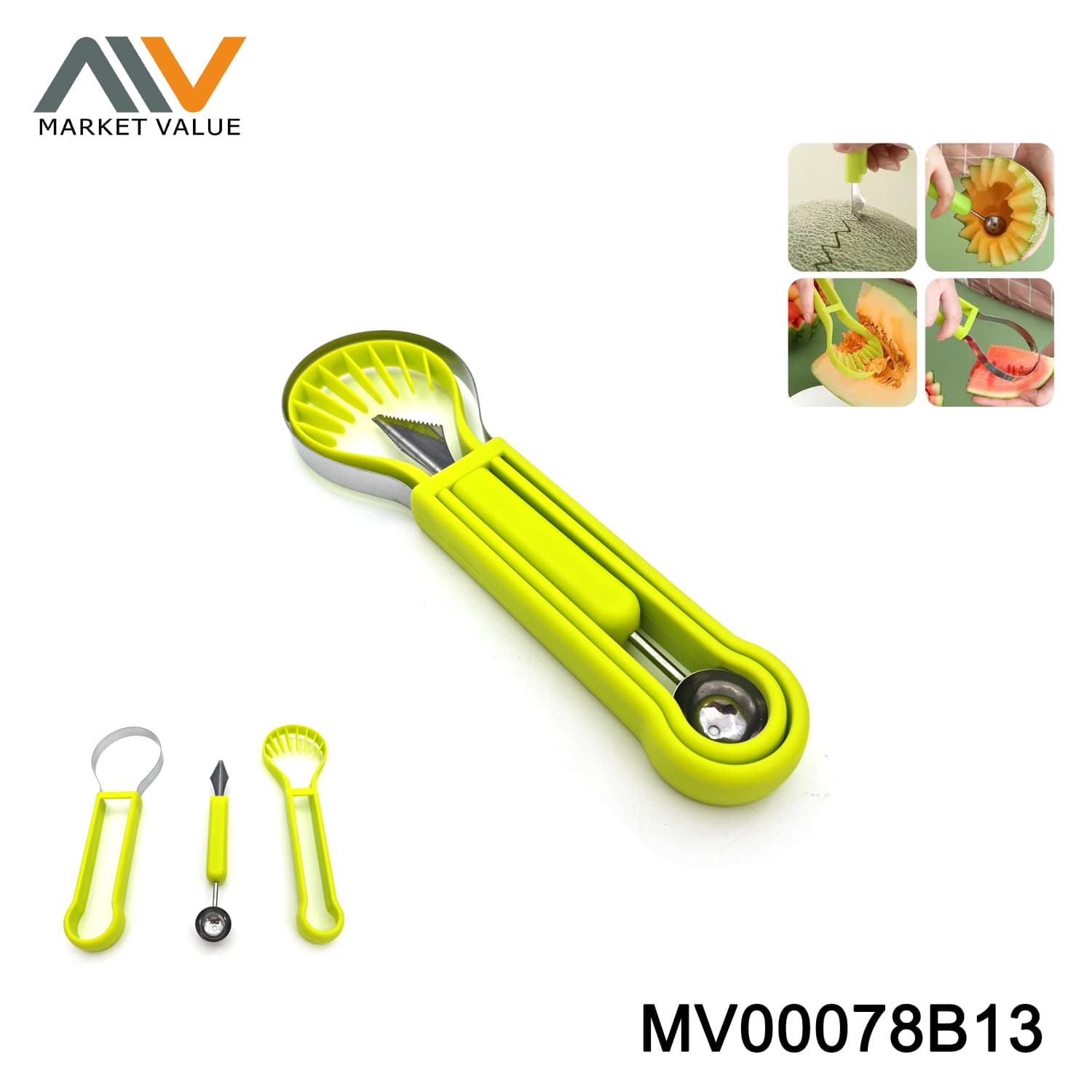 MV00078B13 Melon Baller & Seed Remover