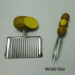 Potato Cutter+Peeler Resin Handle In White Box