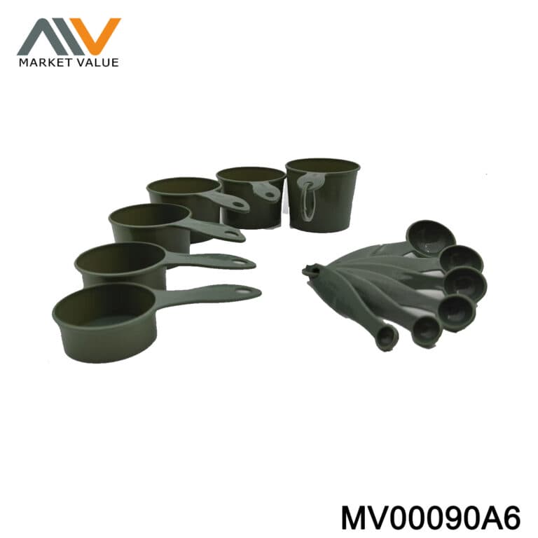 12PC Plastic Measuring Cup And Measuring Spoon