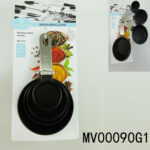 4Pcs S.S Handle Plastic Measuring Cup